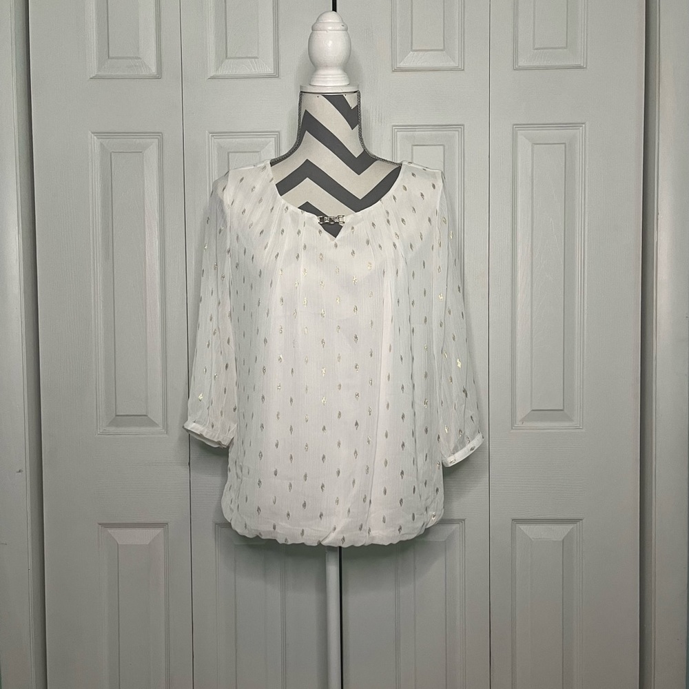 ❗️Closet Clear Out❗️Sara Michelle Petite White Shirt